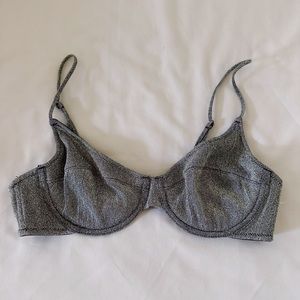 Triangl silver sparkle set